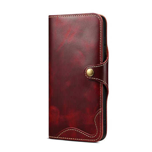 Funda de cuero genuino Denior B01 con botón ...