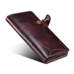 Funda de cuero genuino Denior B01 con botón ...