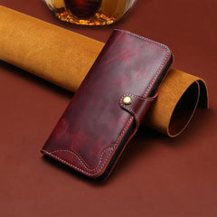 Funda de cuero genuino Denior B01 con botón ...