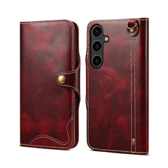 Funda de cuero genuino Denior B01 con botón ...