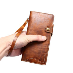 Funda de cuero genuino Denior B01 con botón ...