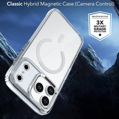 Funda magnética transparente bicolor para te...