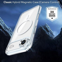 Funda magnética transparente bicolor para te...