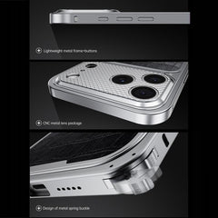 Funda magnética de metal con textura de cuer...