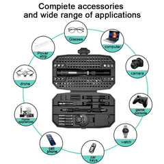 Kit de herramientas de destornilladores de precisión 152 en 1