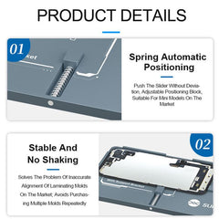 Molde de unión Sunshine SS-061A para iPhone de las series 12 a 17