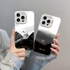 Funda híbrida de PC y TPU con estampado de m...