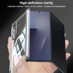 Funda para teléfono GKK transparente plegabl...