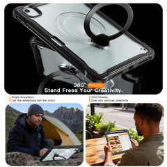 Funda híbrida para tablet con soporte metáli...