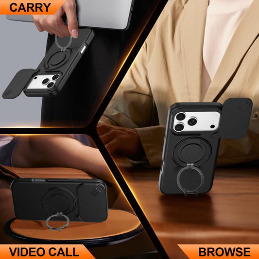 Funda para teléfono con soporte giratorio ma...