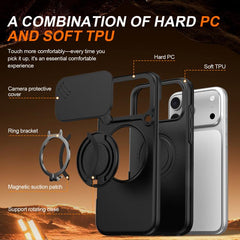 Funda para teléfono con soporte giratorio ma...