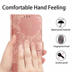 Funda para teléfono de piel vegana con relie...