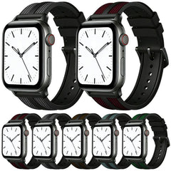 Correa de reloj híbrida de nailon trenzado y...