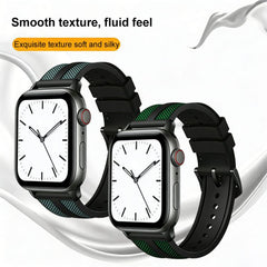 Correa de reloj híbrida de nailon trenzado y...