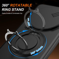 Funda para teléfono con soporte giratorio ma...