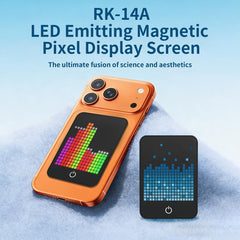 Pantalla de píxeles magnéticos emisores de LED