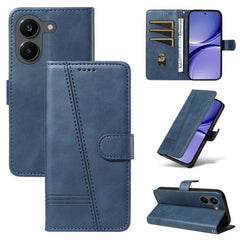 Funda de cuero para teléfono con costura tip...