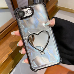Funda para teléfono con forma de corazón, ch...