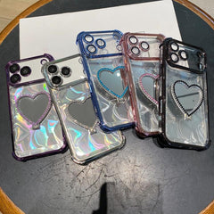 Funda para teléfono con forma de corazón, ch...