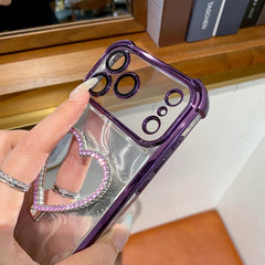 Funda para teléfono con forma de corazón, ch...