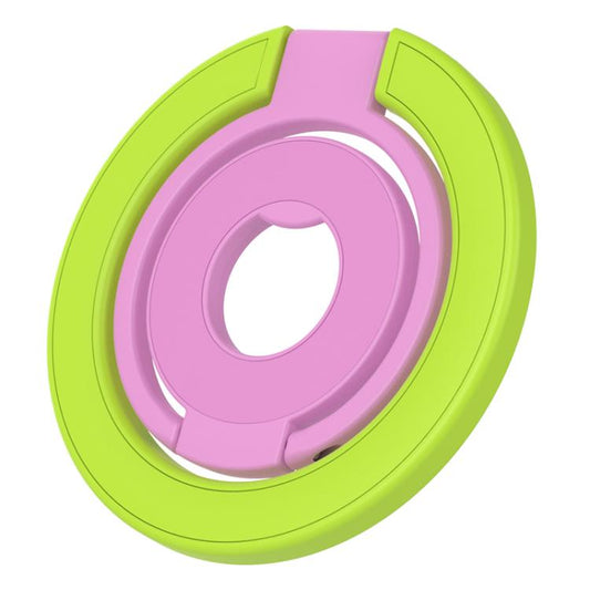 Soporte magnético para teléfono con hebilla de anillo giratorio