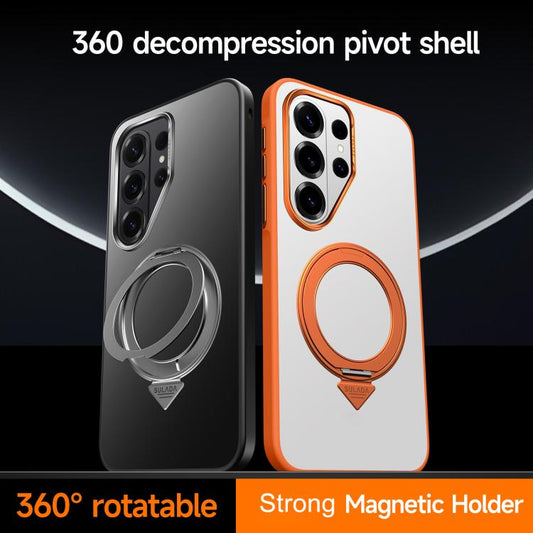 Funda magnética esmerilada con soporte girat...