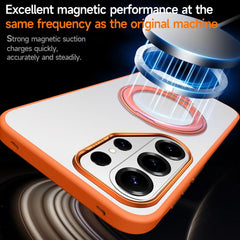 Funda magnética esmerilada con soporte girat...