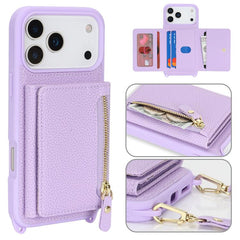 Cartera bandolera con cremallera, soporte pa...