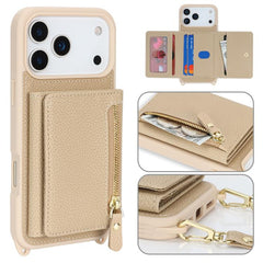 Cartera bandolera con cremallera, soporte pa...