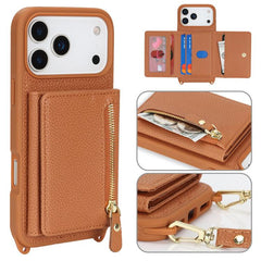 Cartera bandolera con cremallera, soporte pa...