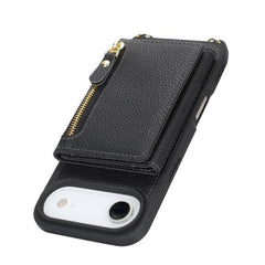 Cartera bandolera con cremallera, soporte pa...