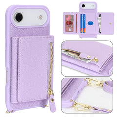 Cartera bandolera con cremallera, soporte pa...
