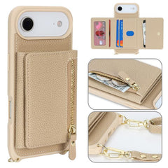 Cartera bandolera con cremallera, soporte pa...