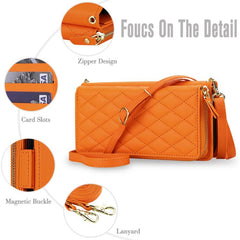 Cartera bandolera con cremallera y diseño de...