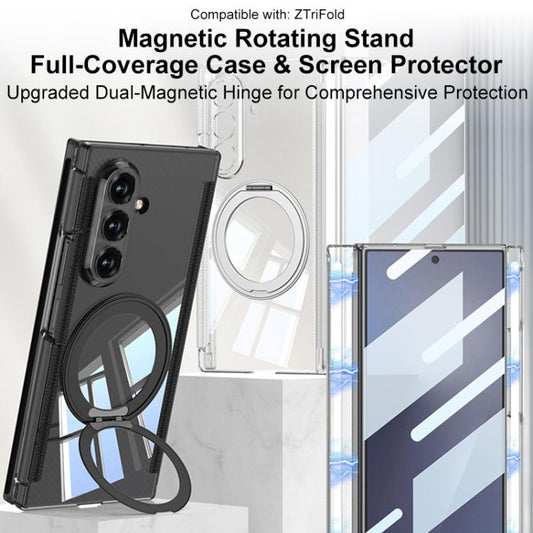 Funda para teléfono GKK plegable transparent...