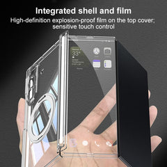 Funda para teléfono GKK plegable transparent...