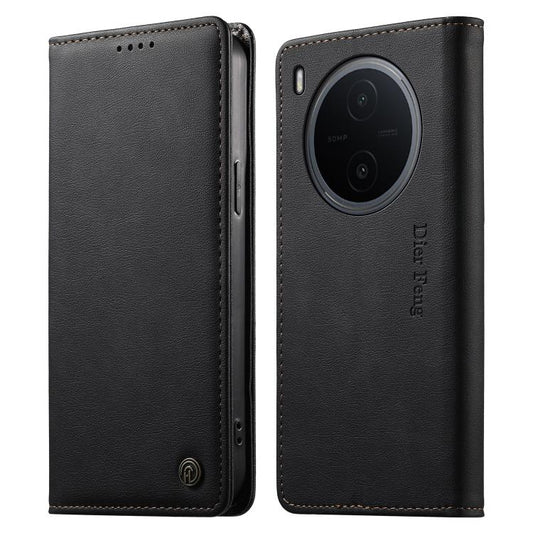 Funda para teléfono Dierfeng de cuero vegano...