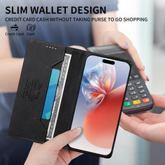 Funda para teléfono Dierfeng de cuero vegano...