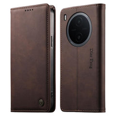 Funda para teléfono Dierfeng de cuero vegano...