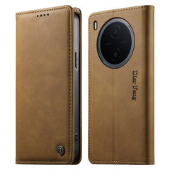 Funda para teléfono Dierfeng de cuero vegano...