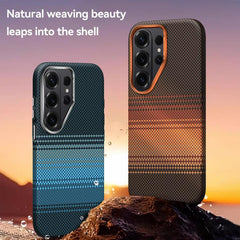 SULADA Kevlar Woven Texture Magnetic Leather...