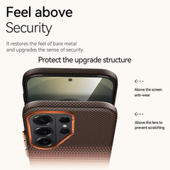 SULADA Kevlar Woven Texture Magnetic Leather...