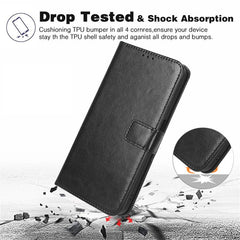 Retro Crazy Horse Texture Vegan Leather Phon...