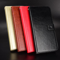 Retro Crazy Horse Texture Vegan Leather Phon...