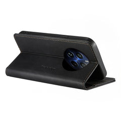 Dierfeng Metal Snap Magnetic RFID Vegan Leat...