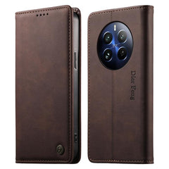 Dierfeng Metal Snap Magnetic RFID Vegan Leat...