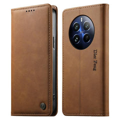 Dierfeng Metal Snap Magnetic RFID Vegan Leat...