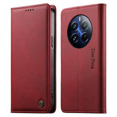 Dierfeng Metal Snap Magnetic RFID Vegan Leat...