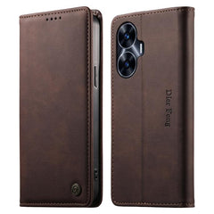 Funda para teléfono Dierfeng de cuero vegano...