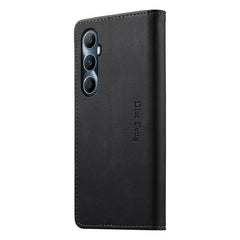 Dierfeng Metal Snap Magnetic RFID Vegan Leat...